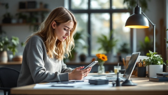 En ingeniør tester en prototype ved hjælp af digitale værktøjer.